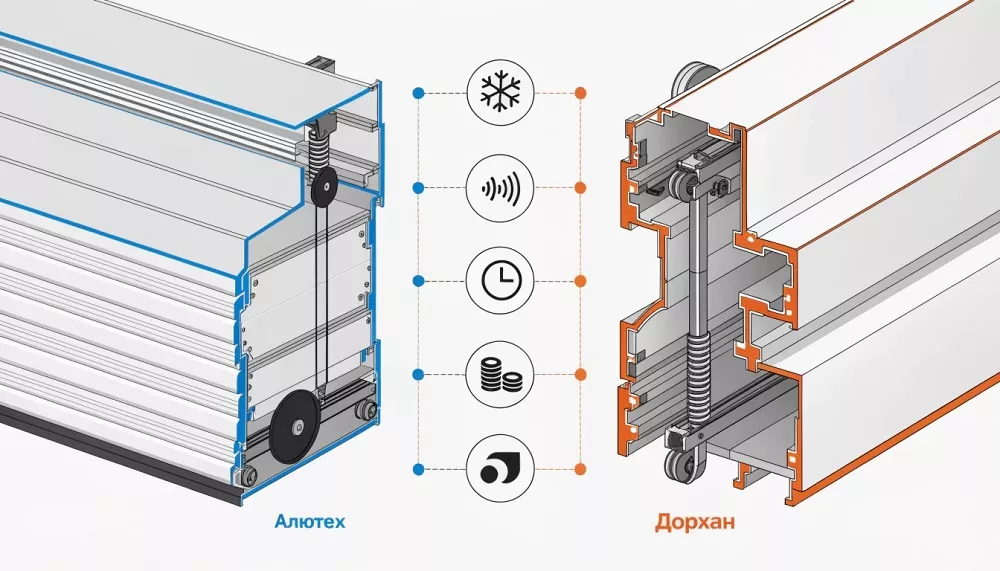 Алютех или Дорхан: какие ворота лучше выбрать Алютех или Дорхан: какие ворота лучше выбрать