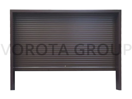 Рулонные противопожарные ворота DoorHan 3500x2500 коричневые